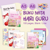 [Ready]A5A6 Teacher's Day 100pages Notebook Buku Nota Terima Kasih Cikgu Hadiah Hari Guru Teacher Da