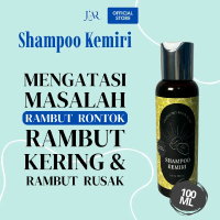 J'AR Shampoo Kemiri Bakar 100 ML Menghitamkan Rambut Melebatkan Mengatasi Uban Rontok Kering & Rusak