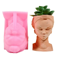 Flower Pots Cement Silicone Mold Succulent Planter Molds Resin Mold Jewelry Storage Mould Epoxy Casting Molds