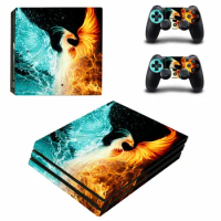Phoenix PS4 Pro Skin Sticker Decal For Sony PS4 PlayStation 4 Pro Console and 2 Controllers Skin Stickers Vinyl