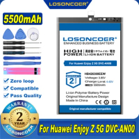 100% Original LOSONCOER 5500mAh HB426388EEW Battery For Huawei Enjoy Z 5G DVC-AN00 Changxiang Z 5G Battery