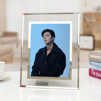 กรอบรูป, Song Kang, กรอบรูปคริสตัล, ขนาด 6 นิ้ว, กรอบรูปตั้งโต๊ะ, เหมาะสำหรับแสดงภาพถ่าย, ทำจากแก้ว