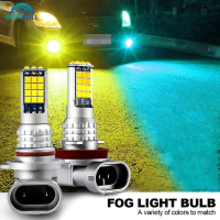 Mentol Lampu Kabus, 30LED, Dwi Warna, Isyarat Belok DRL Kereta, Lampu Belakang, Lampu Brek, Penunjuk