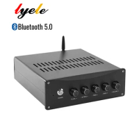 Lyele TPA3255 Bluetooth 5.0 Power Amplifiers 2.1 Channel Subwoofer Amplifier 150Wx2+300W Sound Amplificador Speaker AC110V-240V