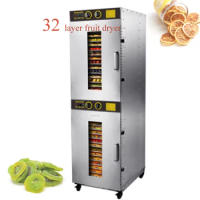 32 Trays Household Food Dehydrator Temperature Control Vegetables Fruit Meat Food Dryer Air Dryer