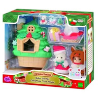 Mainan Koleksi Sylvanian Families Baby Santa's Christmas Tree House