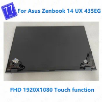 Test well 14'' original display with cover for Asus Zenbook 14 Ultralight UX435 UX435EG Touch LCD screen assembly FHD 1920X1080
