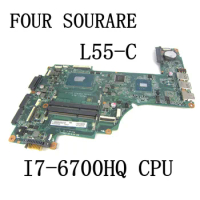 For TOSHIBA Satellite L55-C L55-C5392 Laptop Motherboard with I7-6700HQ CPU A000396650 DA0BLVMB8G0 Mainboard