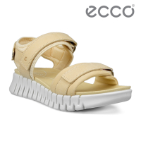 ECCO GRUUV SOL W 樂步經典皮革平底涼鞋 女鞋 稻黃色