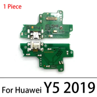 New USB Charging Charge Connector Plug Dock Port Flex Cable For Huawei Y7P Y8P Y9S Y5 Y6 2017 2018 2019 Charger Replacement Part