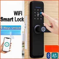 【Ready Stock】Smart Digital Door Lock Set | Fingerprint Access Tuya 100PCS Compatible, Keyless Entry,
