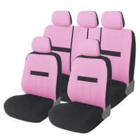 9PCS Polyester Fabric Interior Seat Cover Set, Includes Front and Back Seat Cover, Premium Seat Covers for Cars Truck Van SUV