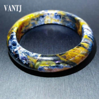 100% Natural Blue Pietersite Chatoyant Bangle Crystal Healing Gemstone for Women Party Wedding Jewelry Gift from Namibia