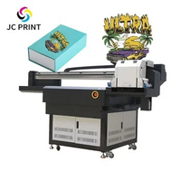 9060 UV Flatbed printer All In One with 3D embossed mobile phone shell acrylic business card metal glass