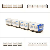 台鐵區間車 EMU600型 鐵支路4節迴力小列車 迴力車 火車玩具 壓克力盒裝 QV043T1 TR台灣鐵道