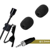 High Quality Omnidirectional Condenser Lapel Clip Mic 3.5MM Connector For Wireless System Microphone