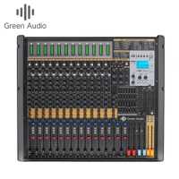 GAX-TFB16 New TFB audio mixer 12-channel stage DJ mixer with sound card four group output AUX audio mixer