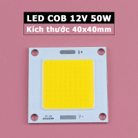 Bảng đèn Led COB 40x40mm 12V 50W siêu sáng DC 12V - 14V Module Led Panel