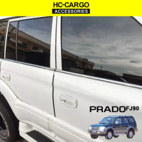 Toyota Prado FJ90 3D Door lining chrome / Door belt moulding / Lining chrome tingkap / Sporty chrome