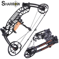 1pc 35-65lbs Steel Ball Archery Dual Purpose Compound Bow Alex-Alex:20 Inches Speed 320/380FPS Shooting Hunting Accessories