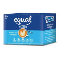 EQUAL สารให้ความหวานแทนน้ำตาล ชนิดผง ขนาด 1 กรัม (กล่อง 50 ซอง)