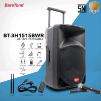 Portable Speaker 15inch BARETONE BT-3H1515BWR