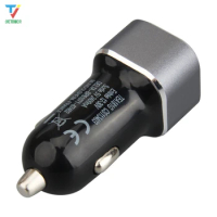 Usb Car Charger for Iphone Xr X 7 Plus Mobile Phone Charger In Car Dual Usb Small Square Chargers Adapter 500pcs/lot