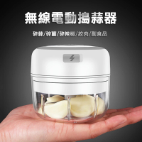 【家適通】經典款 多功能食物調理機 100ml(智能輔食機 搗蒜器 絞肉機  打蒜器 碎菜機)