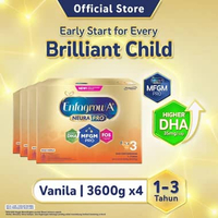 [4 Pcs/ Ctn] - Enfagrow A+ 3 Susu Formula Anak 1 - 3 Tahun Vanila 3600 gr