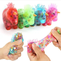Luminous Unicorn Balls Toy Squeeze Toys Stress Relief Fidget Squishy Kawaii Stress Ball For Adult Kid Stress Relief Toys