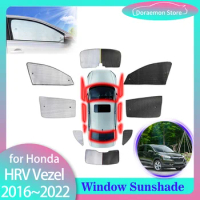 Full Car Sunshade for Honda HR-V HRV Vezel RU 2016~2022 2017 Side Interior Window Parasol Pad Visor Cover Curtain Mat Accessorie