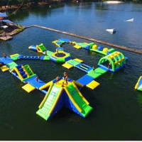 2021 Milano Giant Inflatable Sea Water Park / Fun Aquapark Manufacturer / Water Games For Sale