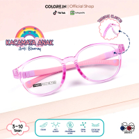 Colore in Frame Kacamata Anak Anti Radiasi Blueray Kacamata Anti Sinar Biru Gadget Komputer Anti Myo