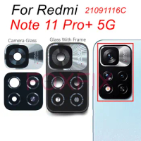 For Xiaomi Redmi Note 11 Pro+ Plus 5G Rear Back Camera Lens Glass Cover With Frame Holder Replacement