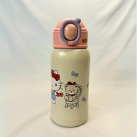 正版HELLO KITTY吸管保溫杯 彈蓋吸管杯 保溫瓶 吸管保溫瓶
