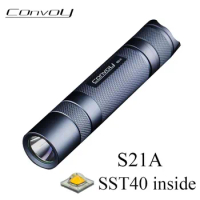 Convoy S21A with SST40 Led Torch S2 Plus 21700 Version Flash Light 18650 Linterna Camping Lantern Fishing Outdoor sports