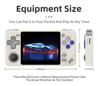 POWKIDDY RGB10X Handheld Game Console 128GB Layar IPS 3.5 Inch 2800mAh
