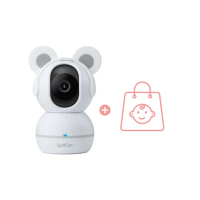 【spotcam】BabyCam + 照護組一年期 1080P寶寶攝影機/監視器 IP CAM(口鼻遮蔽偵測│哭聲偵測│免費雲端)