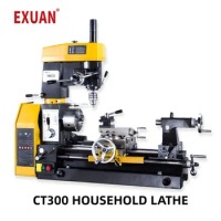 CT300 household lathe small multi-function lathe rig drilling and milling machine metal milling machine lathe