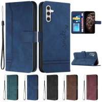 For Samsung Galaxy A34 Case A 34 SM-A346B Capa Leather Wallet Flip Book Cover on for Samsung A34 5G SM-A346E Phone Case Fundas