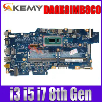 DA0X8IMB8C0 For HP Probook 430 G6 HSN-Q14C Notebook Mainboard With i3 i5 i7 8th Gen CPU DDR4 Laptop Motherboard
