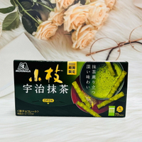 日本 Morinaga 森永 小枝 抹茶風味餅乾棒 4袋入 宇治抹茶棒 濃厚抹茶棒