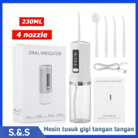 Portable Water Flosser IPX7 Waterproof Electric Rechargeable Oral Irrigator Dental Teeth Cleaner Wa