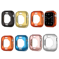 6 Pack Frame Watch Protector Cover For Apple IWatch Series 6/SE/5/4 40mm Soft TPU Electroplated Color Protective Bumper Case