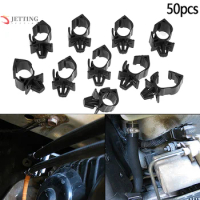 50Pcs Car Wiring Harness Fastener Route Retainer Clip Corrugated Pipe Tie Wrap Cable Clamp Oil Pipe Beam Line Hose Bracket