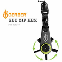 【【蘋果戶外】】GERBER 31-001740 美國 GDC Zip Hex 隨身攜帶六角螺絲起子工具組 鑰匙圈