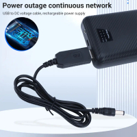 DC 12V 8-Port USB Power Booster Cable Adapter 8-Port for Multi-Device Charging Universal
