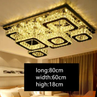 IWHD LED ceiling Lights K9 Crystal Led Lamp Modern Ceiling Lamps For Living Room Tricolor dimming Home Lighting Fixtures