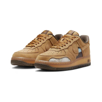 【NIKE 耐吉】Nike Air Force 1 Low 07 Cut Out Wheat 摩卡咖啡棕 休閒鞋 DQ7580-700