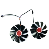 2PCS Double ball 95MM DIY Cooling Fan RX580 Cooling replacement For XFX RX 580 4G 590 8G HIS RX580 IceQ RX570 Graphics Card Fan